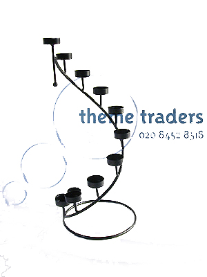 T Light Holders Spiral Props, Prop Hire