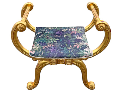 Magnificent Louis 16 Boudoir Gilt Stools (Pair Available) Props, Prop Hire