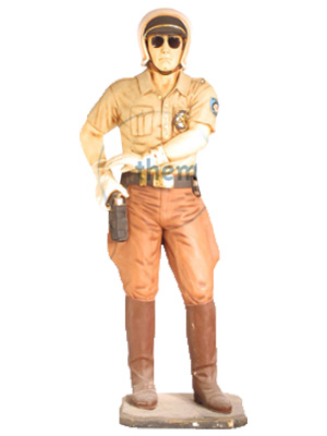 Californian Highway Patrol Police Statue Props, Prop Hire