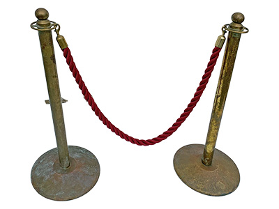 Old Brass Stanchions(price as photo) Props, Prop Hire