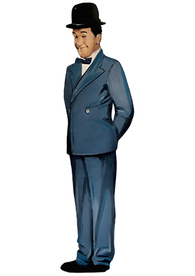 Stan Laurel Silhouette Props, Prop Hire