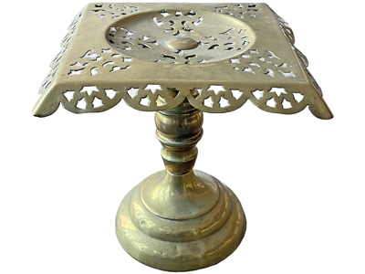 Brass Tabletop Trivet Stand Props, Prop Hire
