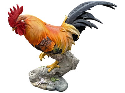 Cockerel Chicken Statuette Props, Prop Hire