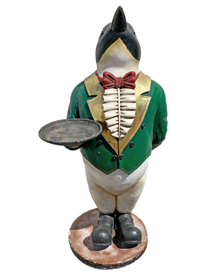 Penguin Butler Statue Props, Prop Hire