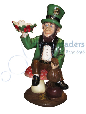 Leprechaun on toadstool statue Props, Prop Hire