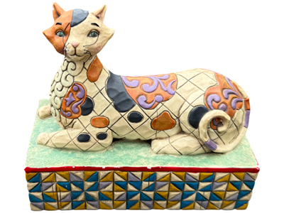 Jim Shore Heartwood Creek Cat Statuette Props, Prop Hire
