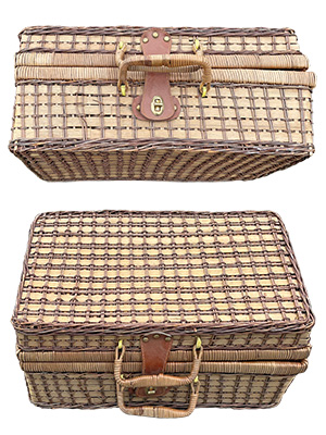 Retro Vanity Suitcase Hamper Props, Prop Hire