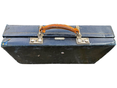 Vintage Black Revelation Briefcase Props, Prop Hire