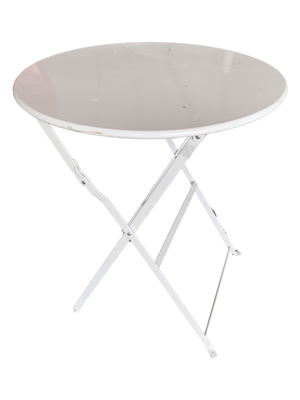 White Foldable Table Props, Prop Hire