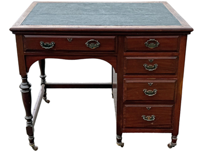 Period Small Hardwood Desk Props, Prop Hire