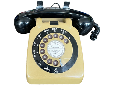 Retro Two Tone Telephone Props, Prop Hire
