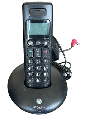 BT Graphite Cordless Telephones (Set of 3 Available) Props, Prop Hire