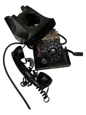 Bomblast Deconstructed Telephone Props, Prop Hire