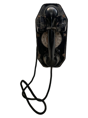 Wall Bakelite Telephone Props, Prop Hire