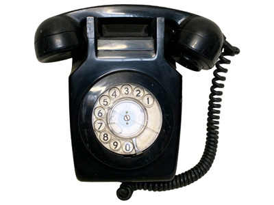Black Bakelite Wall Phone Props, Prop Hire