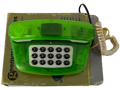 Green Jelly Telephone Props, Prop Hire