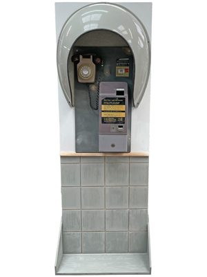 Telephone Hooded Payphone Booth Props, Prop Hire