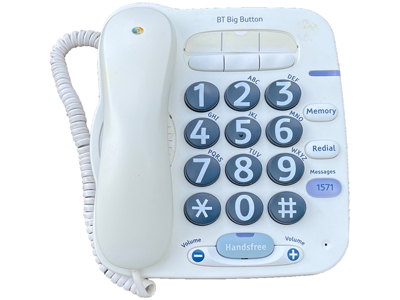 Elderly Disabled Large Button Telephone Props, Prop Hire