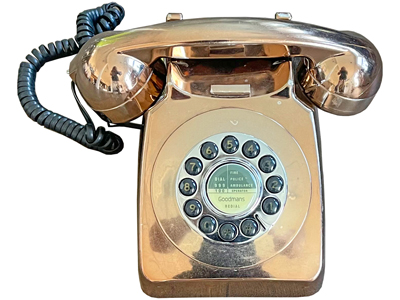 Gold Telephone Props, Prop Hire