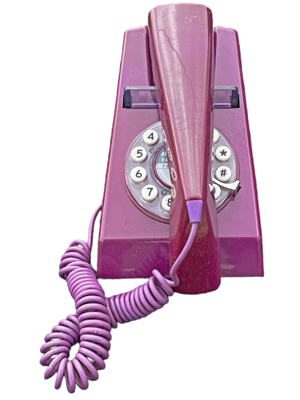 Purple Telephone Props, Prop Hire