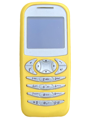 Yellow Retro Mobile Phone Props, Prop Hire