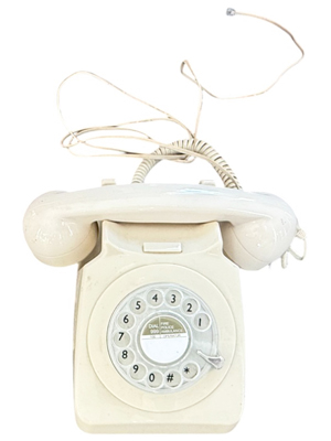 Ivory Dial Telephone Props, Prop Hire