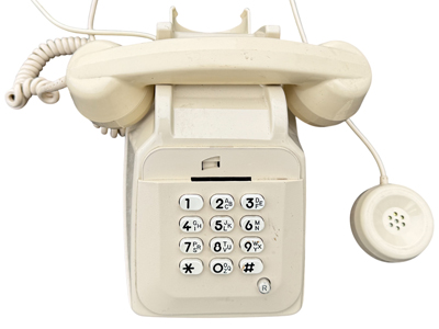Socatel Telephone with Attached Listening Device (pair available) Props, Prop Hire