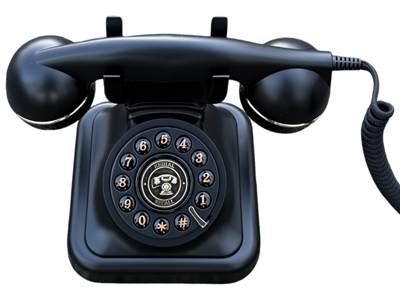 Black Retro Telephone Props, Prop Hire
