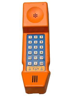 Engineers Orange Telephone Props, Prop Hire