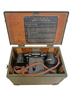 Field Telephone in Case Props, Prop Hire