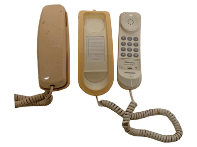 Cream Wall Telephones Props, Prop Hire