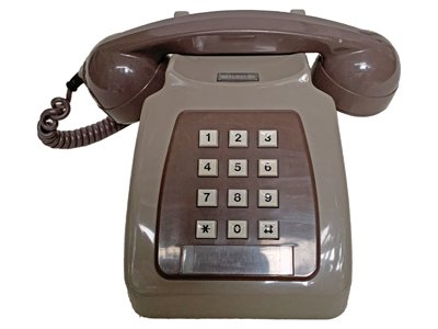 Grey Push Button Telephone Props, Prop Hire