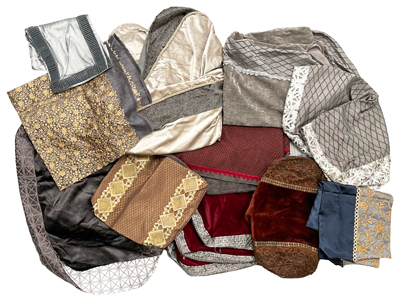 Historic Ancient Cushion Bolster Covers Props, Prop Hire