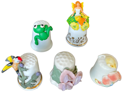 Ceramic Thimbles Props, Prop Hire