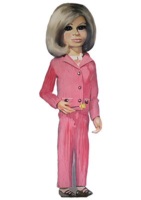 Thunderbirds Silhouette Lady Penelope Props, Prop Hire