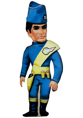 Thunderbirds Silhouette Scott Tracy Props, Prop Hire