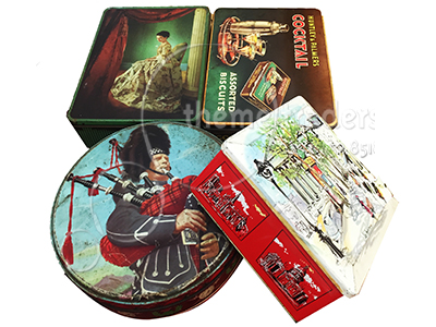 Vintage Advertising tins Props, Prop Hire