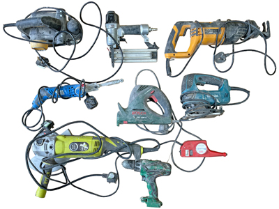 Workshop Power Tools and Drills Props, Prop Hire