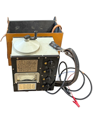 Vintage Electrical Bridge Meg Resistance Tester in Leather Case Props, Prop Hire