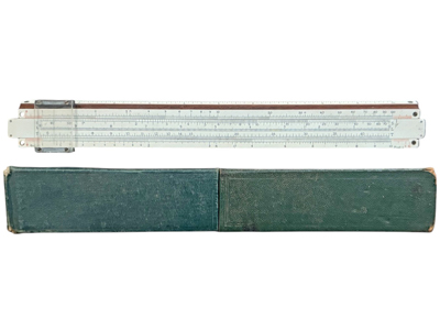 Vintage Slide Rule Calculator Instrument Props, Prop Hire