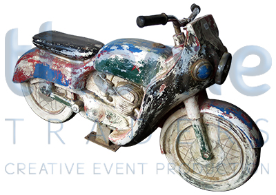 Vintage Toy Motorcycle Props, Prop Hire