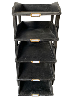 Office Letter Tray Props, Prop Hire