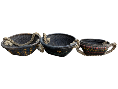 Seagrass Trays and Bags Props, Prop Hire