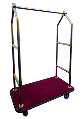 Gold Hotel Luggage Trolley Props, Prop Hire