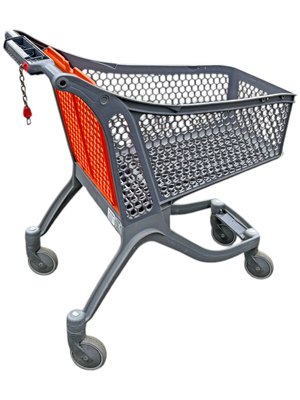 Plastic Perforated Shopping Trolley Props, Prop Hire