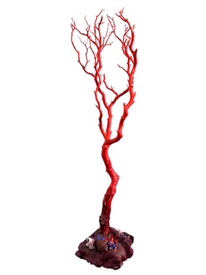 Red Sketeton Tree Props, Prop Hire