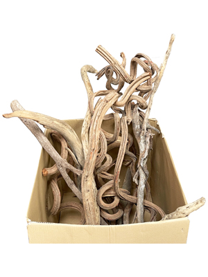 Twisted 1 Metre Wood Sticks Props, Prop Hire