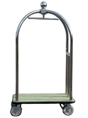 Silver Hotel Porters Trolleys (Set of 4 available) Props, Prop Hire