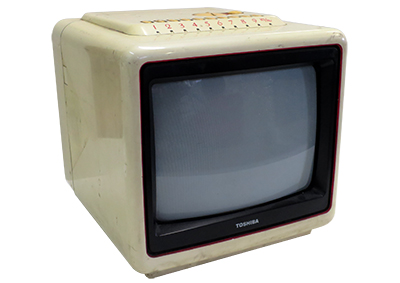 Small Portable Toshiba TV Props, Prop Hire
