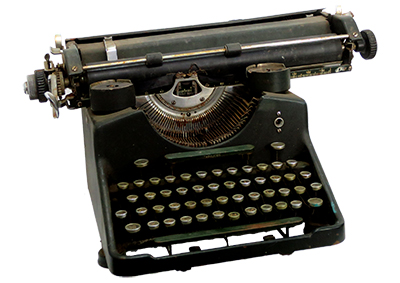 Old Fashioned Typewriter Props, Prop Hire